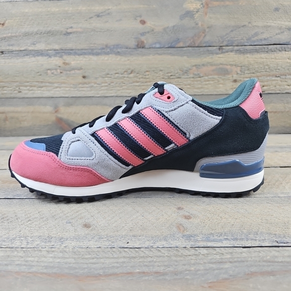 adidas ZX 750 Originals Men's Retro Shoes Black/Wonder Red/Grey - Picture 7 of 11